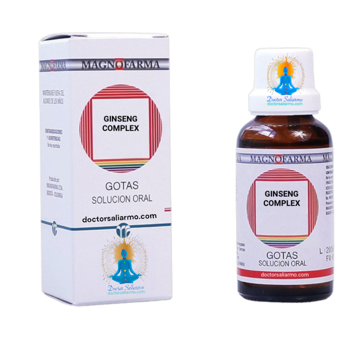 Ginseng Complex medicamento homeopático indicado para sobrecargas toxicas del sistema defensivo, como agente revitalizante.