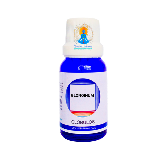 Glonoinum indicado en taquicardia, especialmente en casos de hipertiroidismo, transtornos pecto anginosos.
