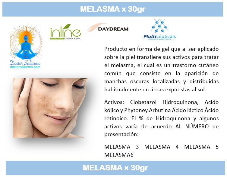 Melasma de Multicéuticals es un gel especialmente formulada para manchas en la piel, hiperpigmentaciones y melasmas.