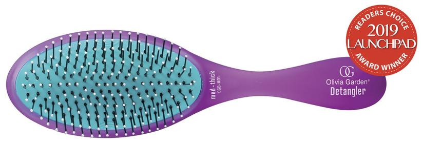 Olivia Garden cepillo para el cabello es como un abrazo al cuero cabelludo, con cojín removible para facilitar higiene.