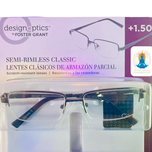 Las gafas de lectura Foster Grant tienen un aumento de 1.50, perfectas para quienes buscan una opción discreta y elegante.